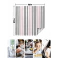 thumbnail image 4 of Pink Grey Stripes Cloth Napkins Set of 8 Reusable Dinner Napkins, Simple Striped Lines Minimalist Modern Cocktail Napkin Washable Table Napkins for Wedding/Holiday Party/Baby Shower 20"x20", 4 of 7