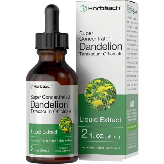 Dandelion Root Liquid Extract | 2 oz | for Men and Women | by Horbaach