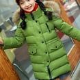 thumbnail image 5 of Kids Girl Boy Thermal Thick Hooded Basic Long Parkas Jacket Hoodies Outfits for Kid Collared Neck Fall Winter Parkas 2025 Clothing Fashion Y2K, 5 of 9