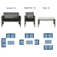 thumbnail image 4 of Gymax 8PCS Patio Outdoor Rattan Conversation Furniture Set w/ Black Cushion, 4 of 10