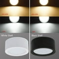 thumbnail image 3 of Decor Interior Ultra Thin Fixtures Lighting LED Spot Light Downlight Surface Mounted Ceiling Lamp WHITE BLACK SHELL, 3 of 8