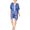 Tiedye, variant on Jenni Womens Comfy Sleepwear Wrap Robe Blue O/S