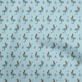 thumbnail image 1 of oneOone Georgette Viscose Light Blue Fabric Animal Sewing Fabric By The Yard Printed Diy Clothing Sewing Supplies 42 Inch Wide, 1 of 5