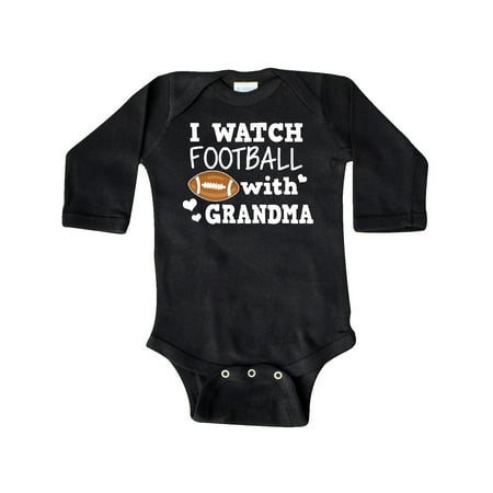 

Inktastic I Watch Football with My Grandma Gift Baby Boy Long Sleeve Bodysuit