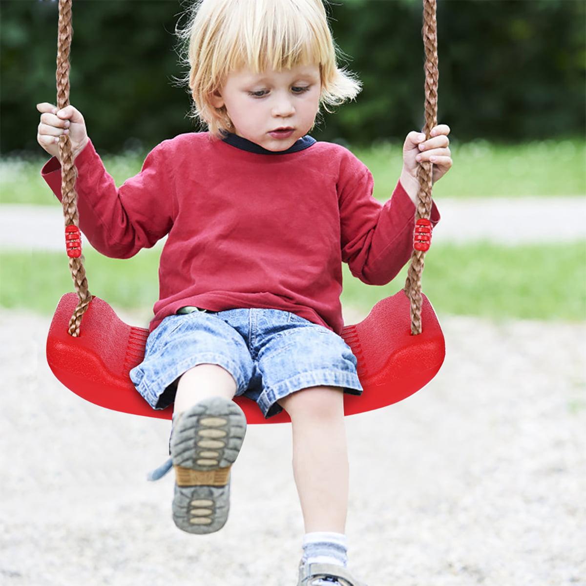 2X Garden Swing Seat Kids Playground /Indoor Swings Set W/ Coated Chain Adult 