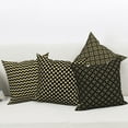 thumbnail image 4 of PBOBRIICH Set of 4 Black Yellow Throw Pillow Cases,Geometric Stripes Linen Pillow Cover for Bedroom Home Decor,16x16, 4 of 5