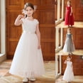 thumbnail image 2 of Cute Dresses for Girls Elegant Girls formal Dress for Recital Pageant Performance Tutu Gown With Skirt And Sash, 2 of 5