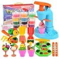 thumbnail image 1 of Jeu de Pâte pour Enfants Réutilisable - 32PCS Simulation Fabricant de Crème Glacée Faire Semblant Jouer Jouet, 1 of 5