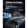 thumbnail image 4 of Cargador de pared DreamBee retráctil de 3 puertos USB de 35 W tipo C, 4 of 8