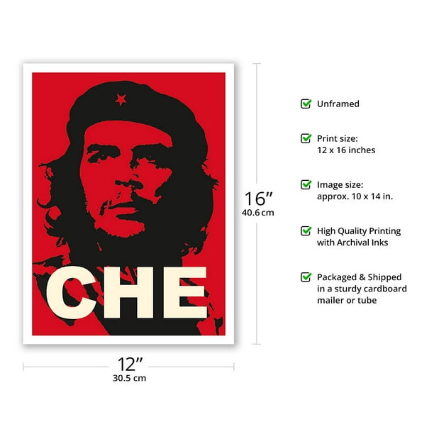 Che Guevara - Marxist Revolutionary - Vintage Political Poster c