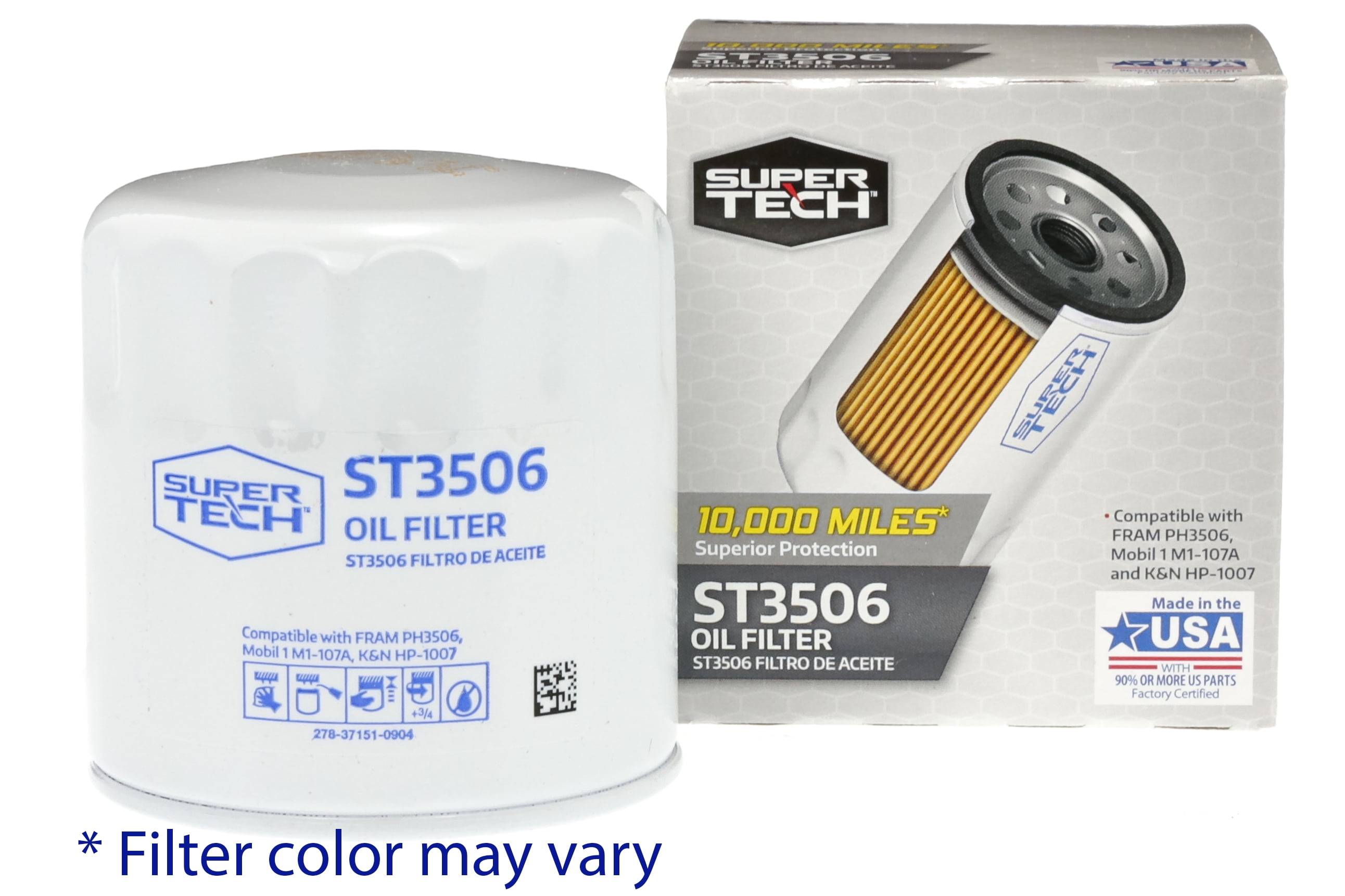 SuperTech ST3506, Oil Filter Fits Buick, Cadillac, Chevrolet, GMC, Jeep, Oldsmobile and Pontiac