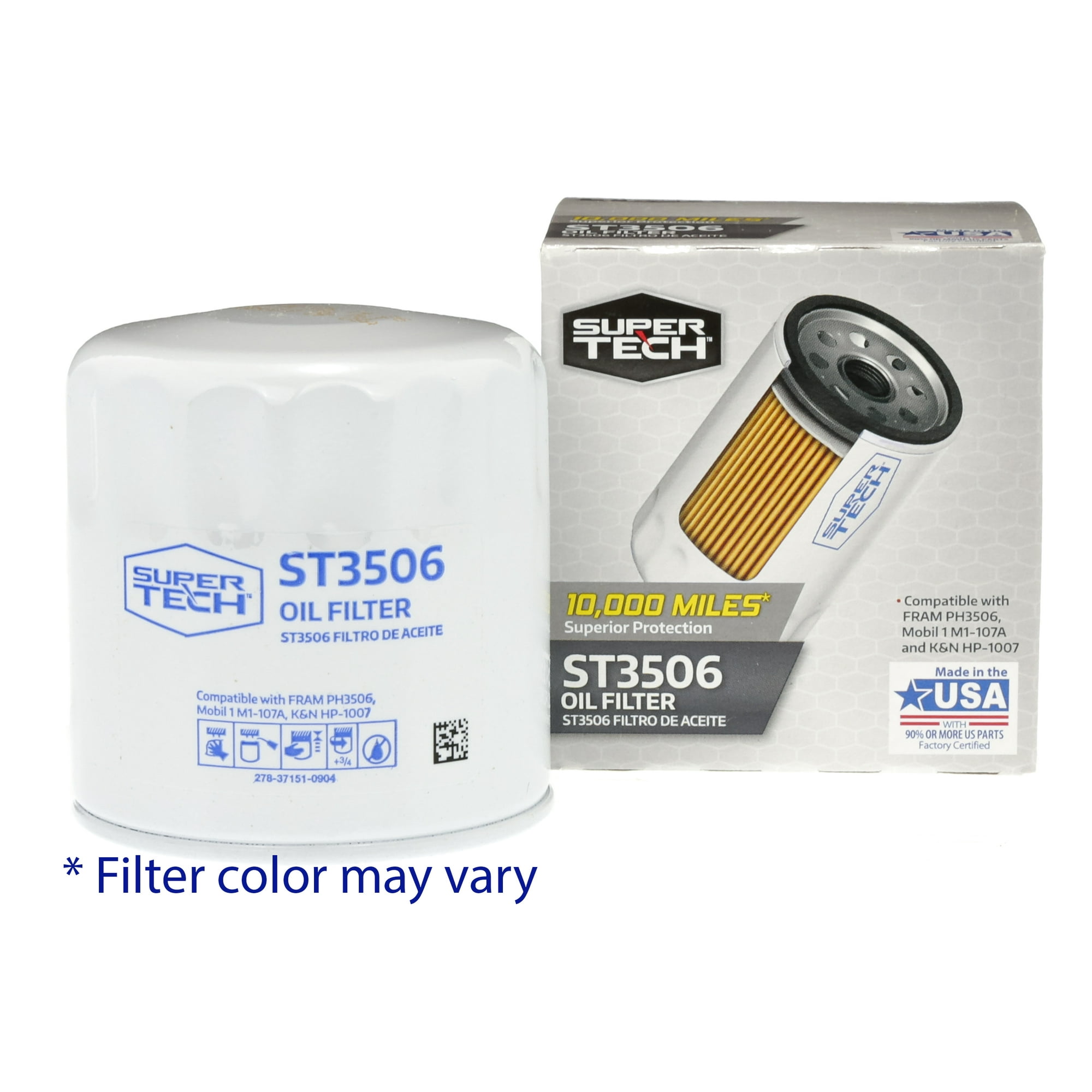 SuperTech ST3506, Oil Filter Fits Buick, Cadillac, Chevrolet, GMC, Jeep, Oldsmobile and Pontiac Fits select: 2002-2006 CHEVROLET SILVERADO, 2003-2006 CHEVROLET TAHOE