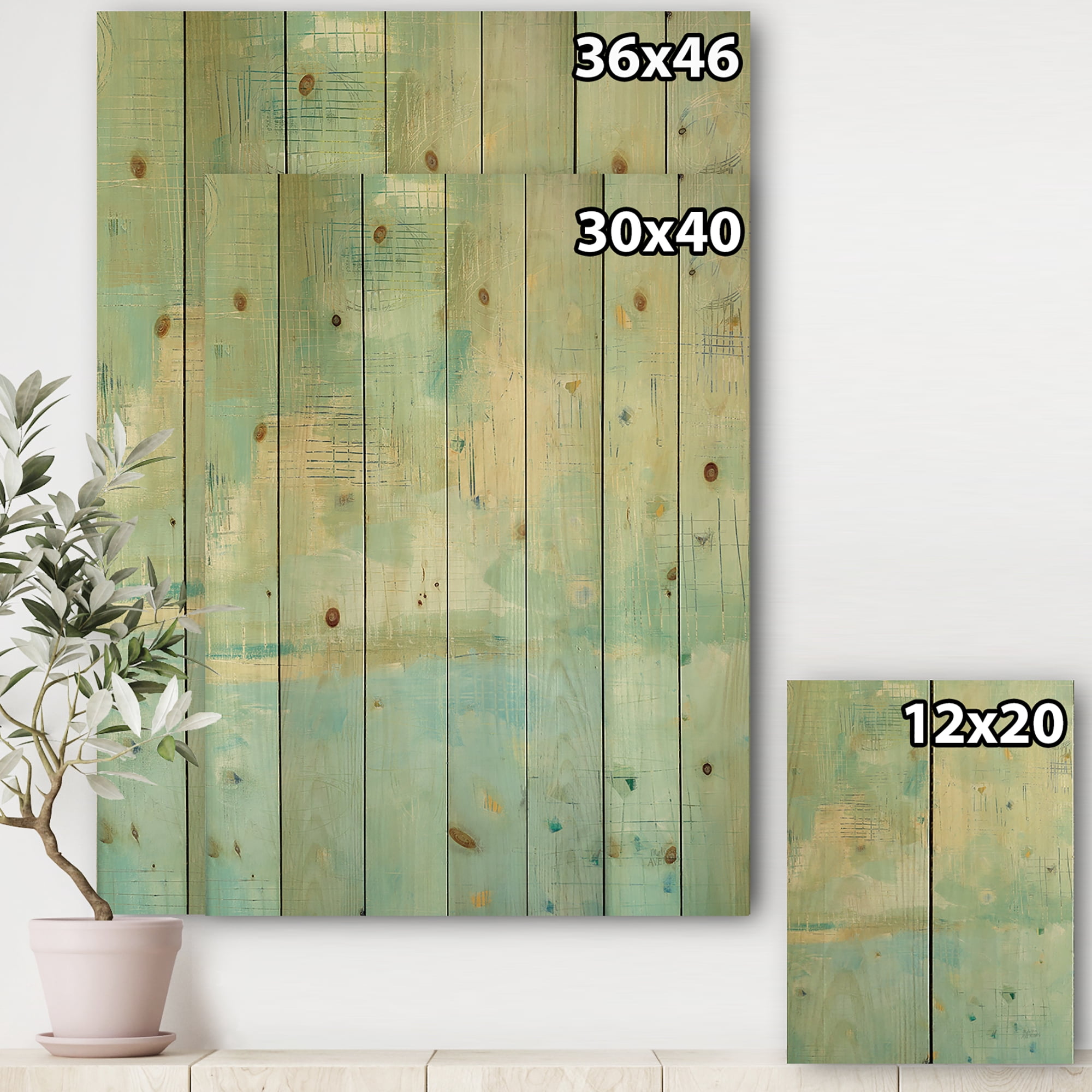 Designart 'Dreaming of the Shore II' Nautical & Coastal Print on Natural Pine Wood