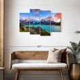thumbnail image 3 of Elephant Stock Torres Del Paine Horizon Wall Art - Horizontal Multi Panel Canvas - 4 Pieceliving Room Wall Decor - Photography Nature Multi Panel - Blue And Green Decor - 43" x 27", 3 of 8