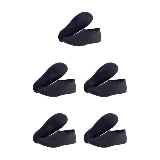 Eigraketly 1 par de zapatos de playa antideslizantes elásticos de secado rápido calcetines descalzos exterior cómodo surf bajo el agua negro XXS Negro XXS 5piezas Eigraketly CBP218489