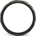thumbnail image 2 of Titanium Brushed & Polished Black Ip-Plated 6mm Grooved Band (Size 12.5) Made In China tb299-12.5, 2 of 5