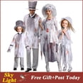 thumbnail image 2 of Disfraz De Fantasma De Terror Para Novia Cosplay Vestido Blanco Para Niños Niña Adulto Mujer Traje De Vampiro Niño Hombre Trajes De Halloween, 2 of 4