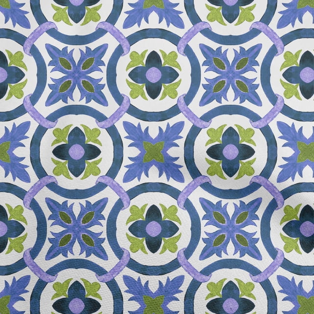 oneOone Rayon Royal Blue Fabric Block Sewing Craft Projects Fabric Prints By Yard 56 Inch Wide-27