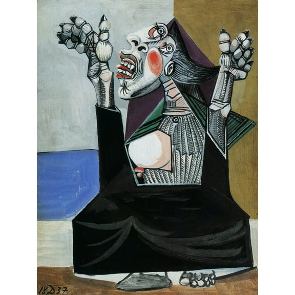 Woman Crying, Picasso CANVAS OR PRINT WALL ART