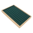 thumbnail image 2 of Earrings Drawer Insert, Rings Tray Protective Soft Lining Lightweight Stackable 7 Rows  For Home For Trade Show Green,Black,Grey,Beige, 2 of 8