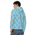 thumbnail image 4 of Wukai Sea Turtle Print Men's Zip-Up Hoodie,Fleece Full-Zip Hoodie for Men, Hooded Sweatshirt-Small, 4 of 5
