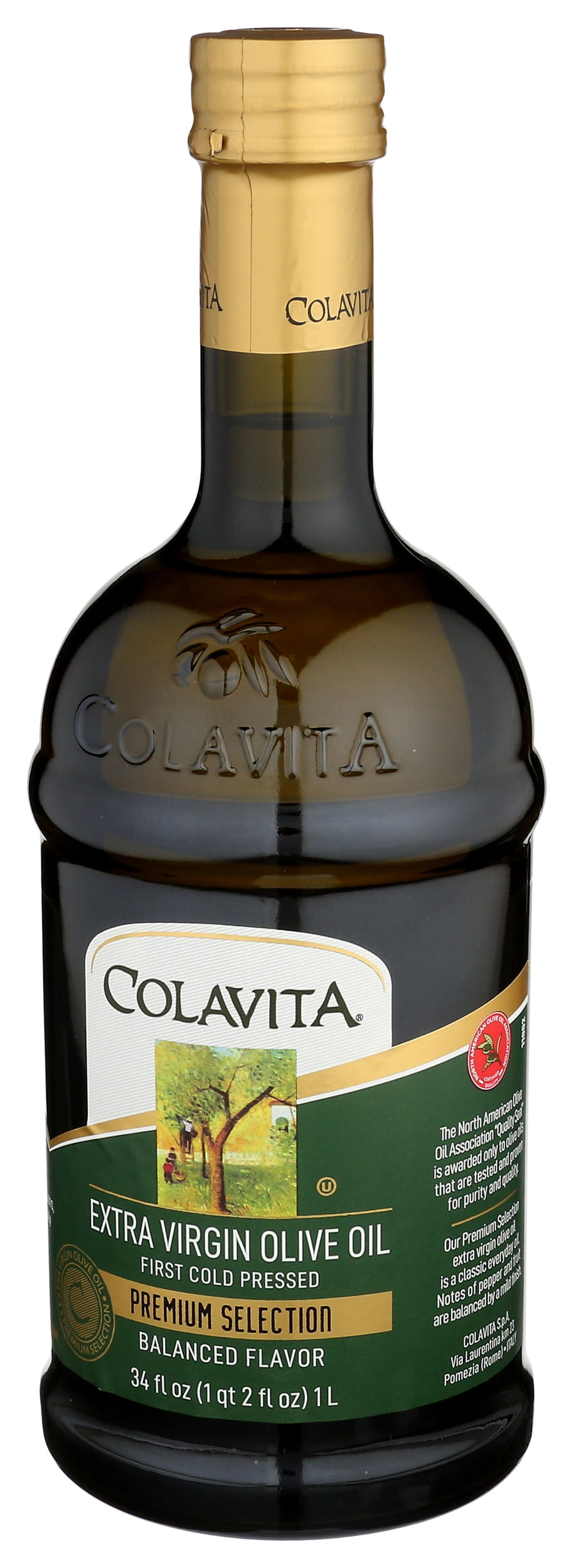 Pack of 6, Colavita Premium Selection Extra Virgin Olive Oil, 34 fl oz