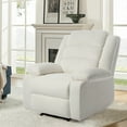 thumbnail image 7 of UIXE Manual Recliner Chair Seat of 2, Corduroy Reclining Sofa Chair with Overstuffed Armrests & Backrest for Living Room, Nursery Armchair Bedroom Reading Seat, Beige, 7 of 7
