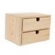 thumbnail image 3 of Organizador de maquillaje con cajón de madera, joyero, caja de almacenamiento de cosméticos, organizador de accesorios, adecuado para el hogar, la ofi, 3 of 8