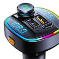 thumbnail image 2 of FM Transmitter Bluetooth Dual USB Car Charger 7 Colors High Performance Stereo Universal Fit for Cars, 2 of 4