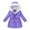 a-Purple, variant on Girls Winter Coats Girls Puffer Jacket with Pocket Zip up Winter Hoodies Coat Solid Color Long Sleeve Toddler Jacket for Teen 4-5 Years