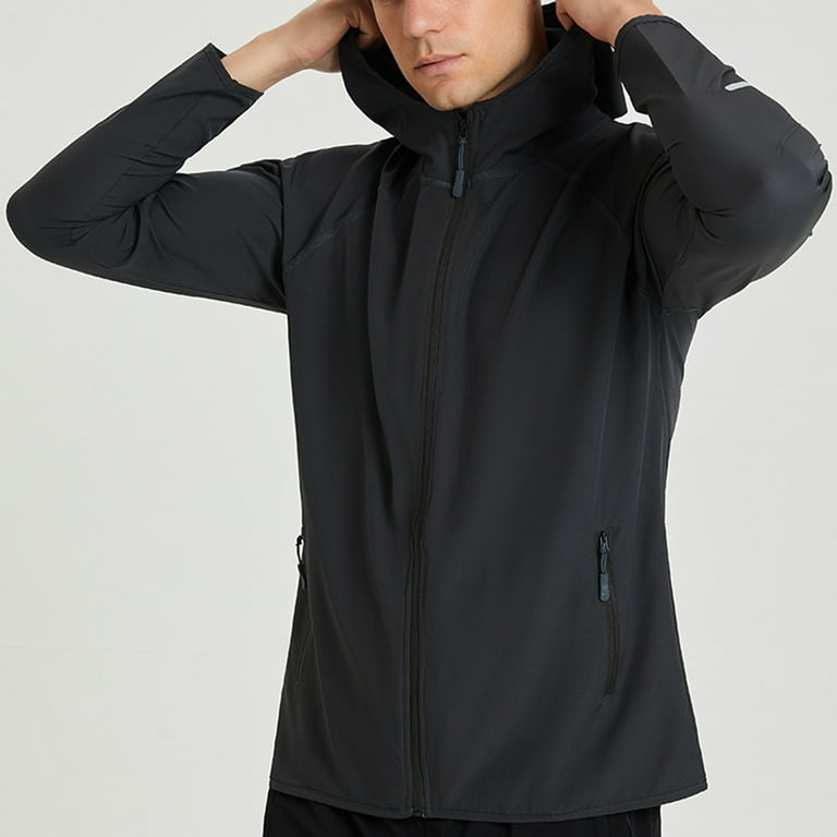 SSAAVKUY Men's Running Jacket Lightweight Water Resistant SSAAVKUY Men's Running Jacket Lightweight Water Resistant