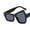 Black, variant on Brown Sunglasses Accessories for Women Resin Trendy Classic Square 70S 80S 90S Vintage Shades Double Bridge Aviators One Size