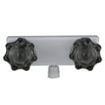 thumbnail image 1 of NATEFEMIN Classic Design 4” RV Camper Shower Faucet Dual Knobs Easy Temperature Control White and Black Smoked Crystal for Bathrooms, 1 of 6