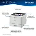 thumbnail image 3 of HL-L8260CDW Business Color Laser Printer with Duplex Printing and Wireless Networking, 3 of 7