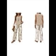 thumbnail image 2 of Conjuntos de Dos Piezas de Verano para Mujer 2025, Jersey de Cuello Cuadrado, Chaleco, Estampado Floral, Cinturón y Pantalón Caqui XXL, 2 of 6