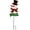 GREEN, variant on Metal Christmas Snowman Yard Stake Winter Holiday Garden Decor Snowman Stakes for Lawn Patio Pathway Standing Christmas Outdoor Decorations