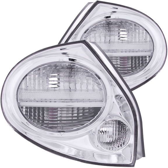 Anzo USA 221096 Tail Light Assembly For 00-03 Nissan Maxima Euro Pair Chrome