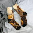 thumbnail image 5 of Fuzoiu Pastoral Sunflower Corgi Print Athletic Crew Socks for Men & Women,Casual Crew Socks,Above Ankle Crew Socks for Business, Casual, 5 of 6