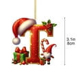 thumbnail image 3 of Christmas Gnome Alphabet Letters,Personalized 26 Letters Ornaments for Christmas Tree,A-Z Initial Letter Personalized Christmas Indoor for Christmas Tree Ornaments Pendant Diy Hanging Decorations, 3 of 9