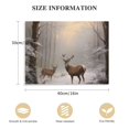 thumbnail image 2 of PIKWEEK  Winter Landscape Canvas Print Wall Art - Mystic Forest & Mountain Landscape with Deer Nature Wilderness Poster, Modern Art Rustic Scenic for Living Room, Bedroom, Office, 2 of 5