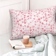thumbnail image 5 of KLL Cute Hand Drawn Hearts Pillow Covers Envelope Closure,Super Soft and Cozy Fuzzy Fleece Pillow Case Cover 16"x24", 5 of 7