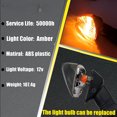 thumbnail image 3 of 2Pcs Motorcycle Turn Signal Indicator Light Compatible with KAWASAKI ZX6R ZX-6RR KLE500 KLE 650 KLR650 Front/Rear Blinker Lamp (Black Shell), 3 of 11