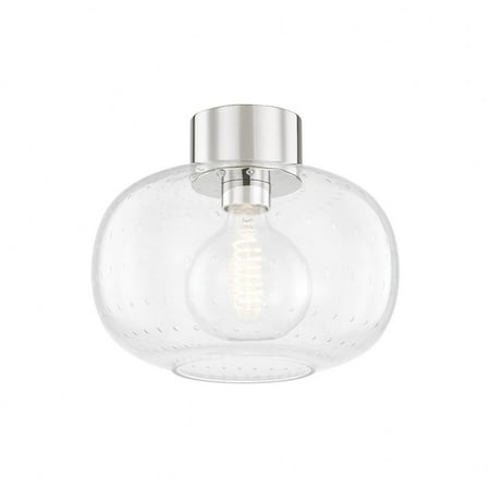 

-1 Light Flush Mount in Modern Style-12 inches Wide By 10 inches High-Aged Brass Finish Bailey Street Home 735-Bel-4243516