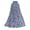 Blue_Skirt, variant on Summer Boho Floral Maxi Skirts for Women High Waist Flowy Beach Vacation Elastic Waisted Pleated Long Skirt Green One Size
