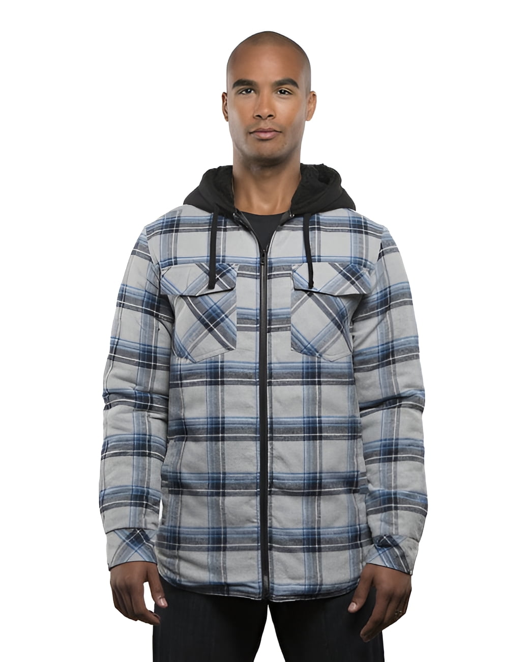 Adult Nylon Taffeta Hooded Coaches Jacket - NAVY - M - Walmart.com