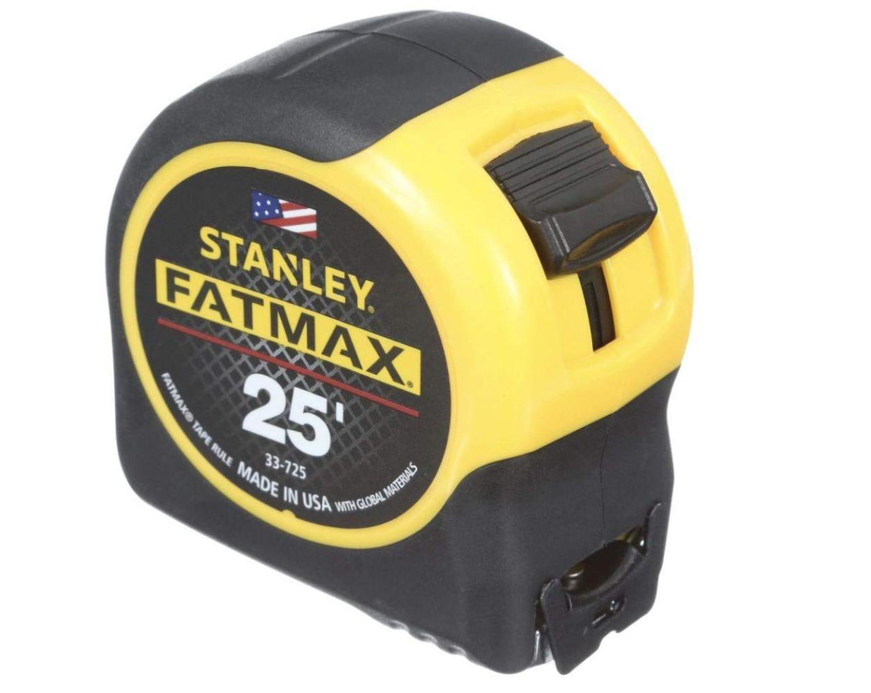 Stanley 33-725 25' x 1-1/4" FatMax Tape Rule Reinforced with Blade Armor Coating 