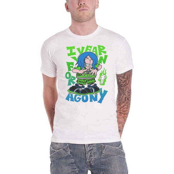 Billie Eilish - Camiseta Agony de Algodón para Adultos Unisex (Blanco)