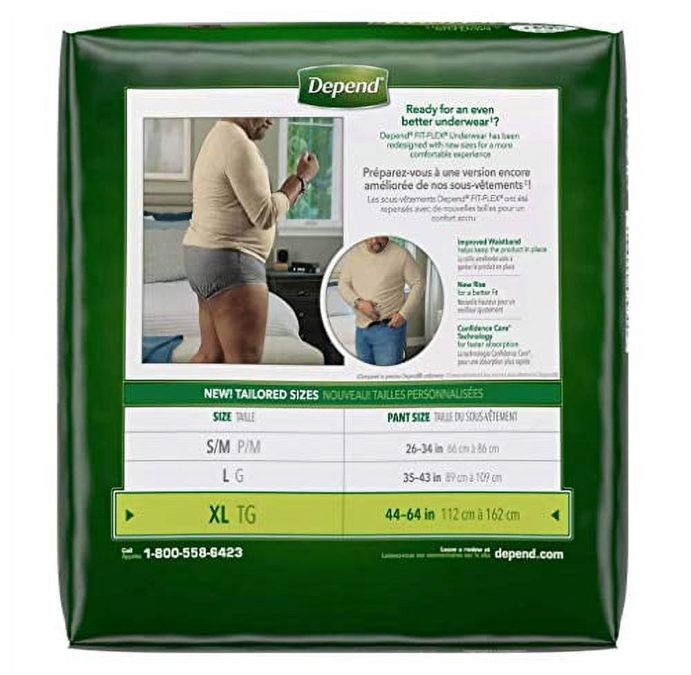 Depends Men Fitflex Max Extra Large Underwear