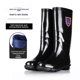 thumbnail image 3 of Botas de lluvia altas con correa de nailon engrosada para hombre, botas de trabajo antideslizantes y resistentes al desgaste al por mayor para piezas de equipo de motocicleta, 3 of 5