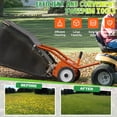 thumbnail image 5 of 48" Tow-Behind Lawn Sweeper for Grass Collection with Leaf Collector Hopper, 25.16 Cu.ft Large Hopper Leaf & Grass Collector with Adjustable Brush Height, 5 of 8